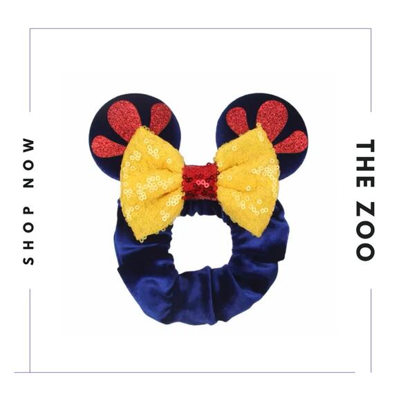 Headband and Scrunchie with Mouse Ears Snow White - Picture 3 of 3
